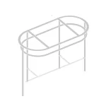Консоль под умывальник Artceram FLAIR 4.0 h75,5х95x48, черный матовый (ACA068 17) - Фото 2